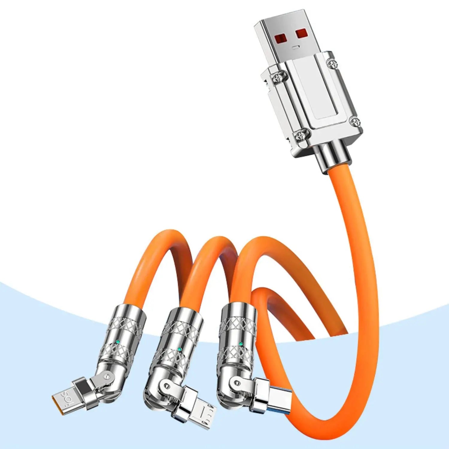 3 in 1 Charging Cable with Universal Compatbility & 120W