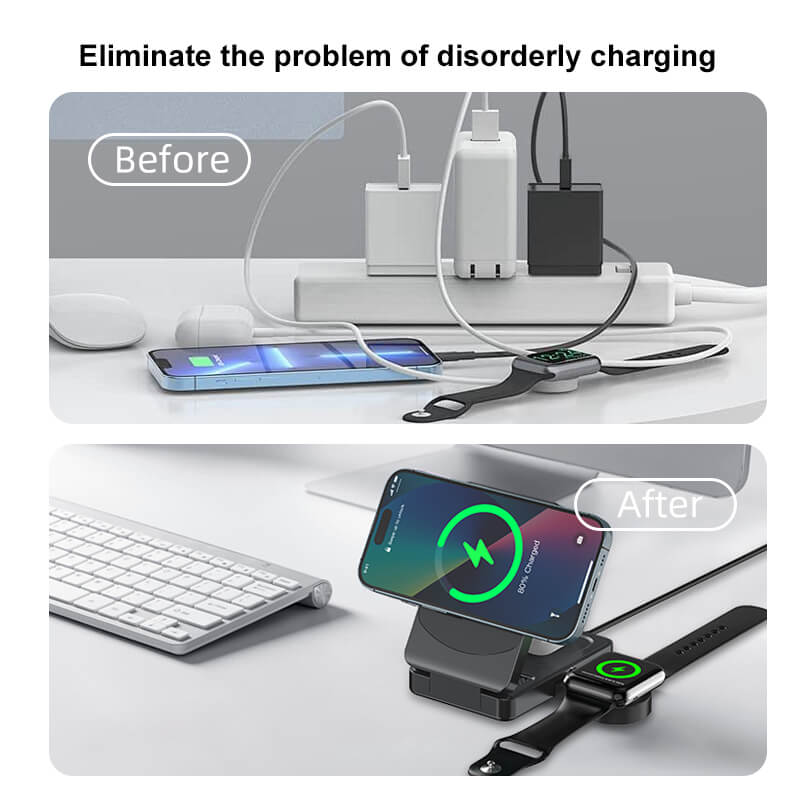 3 in 1 Qi2 Foldable Charger