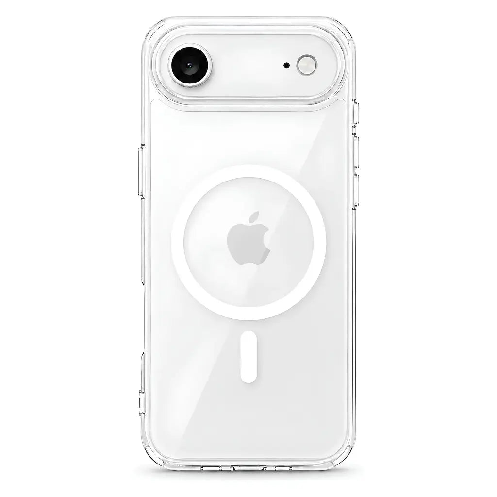 Shock-absorbing clear iPhone case for everyday drop protection