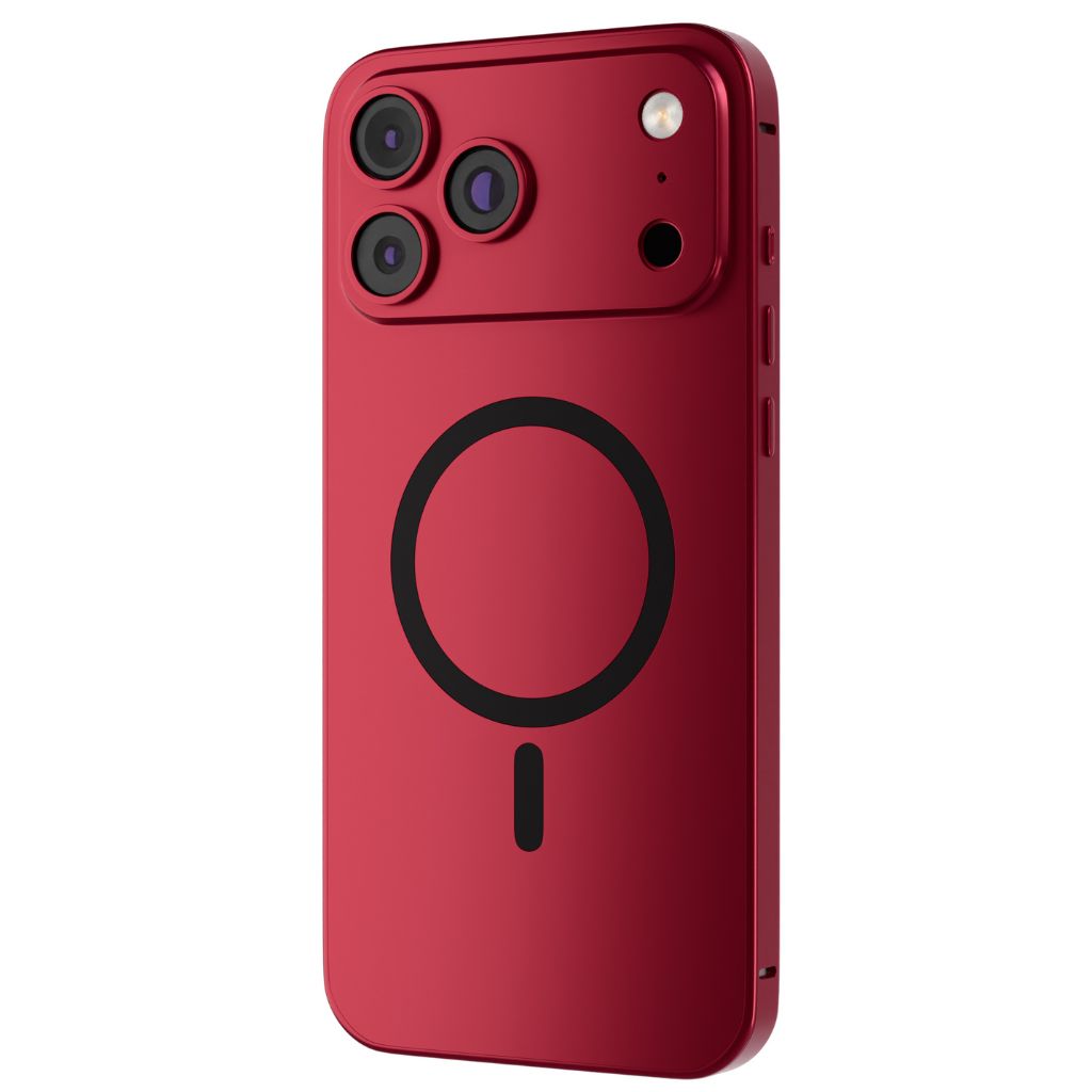 iPhone 18 Pro Max Case in Dark Cherry Wireless MagSafe Charging