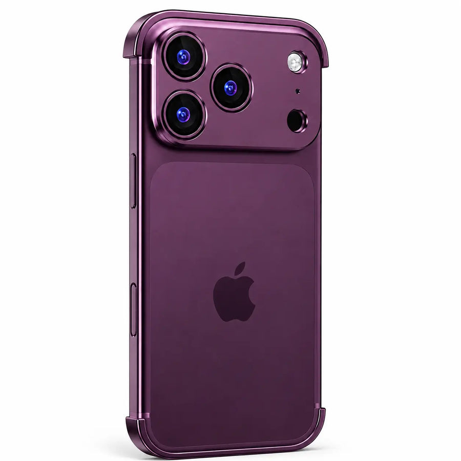 Minimal open-back metal phone bumper