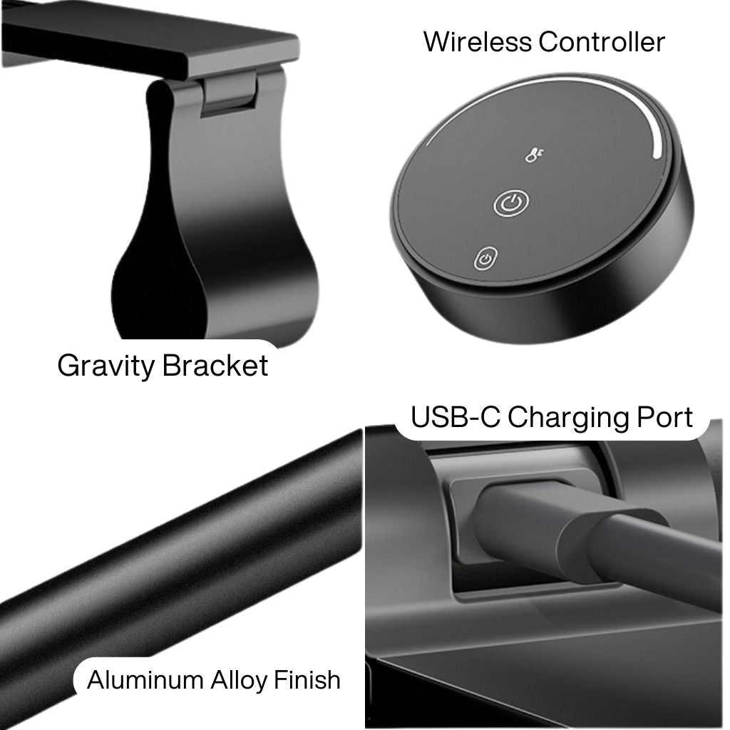 LED Monitor Light Bar for Desk with Anti-Glare and USB Power